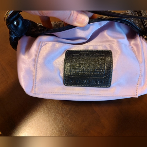 Coach EUC+++ Optic Art Demi Signature Baguette Y2K Mini Black & Silver Vintage - Picture 11 of 12